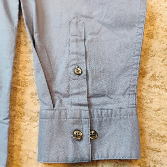 NWT 2XL Calvin Klein Jeans Long Sleeve Button Up Stretch Oxford Shirt Blue NEW - Picture 6 of 9